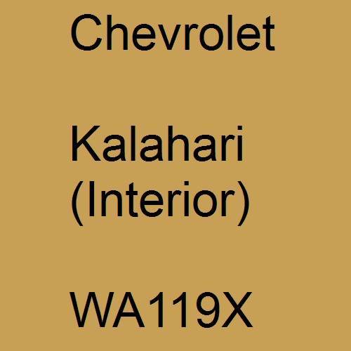 Chevrolet, Kalahari (Interior), WA119X.